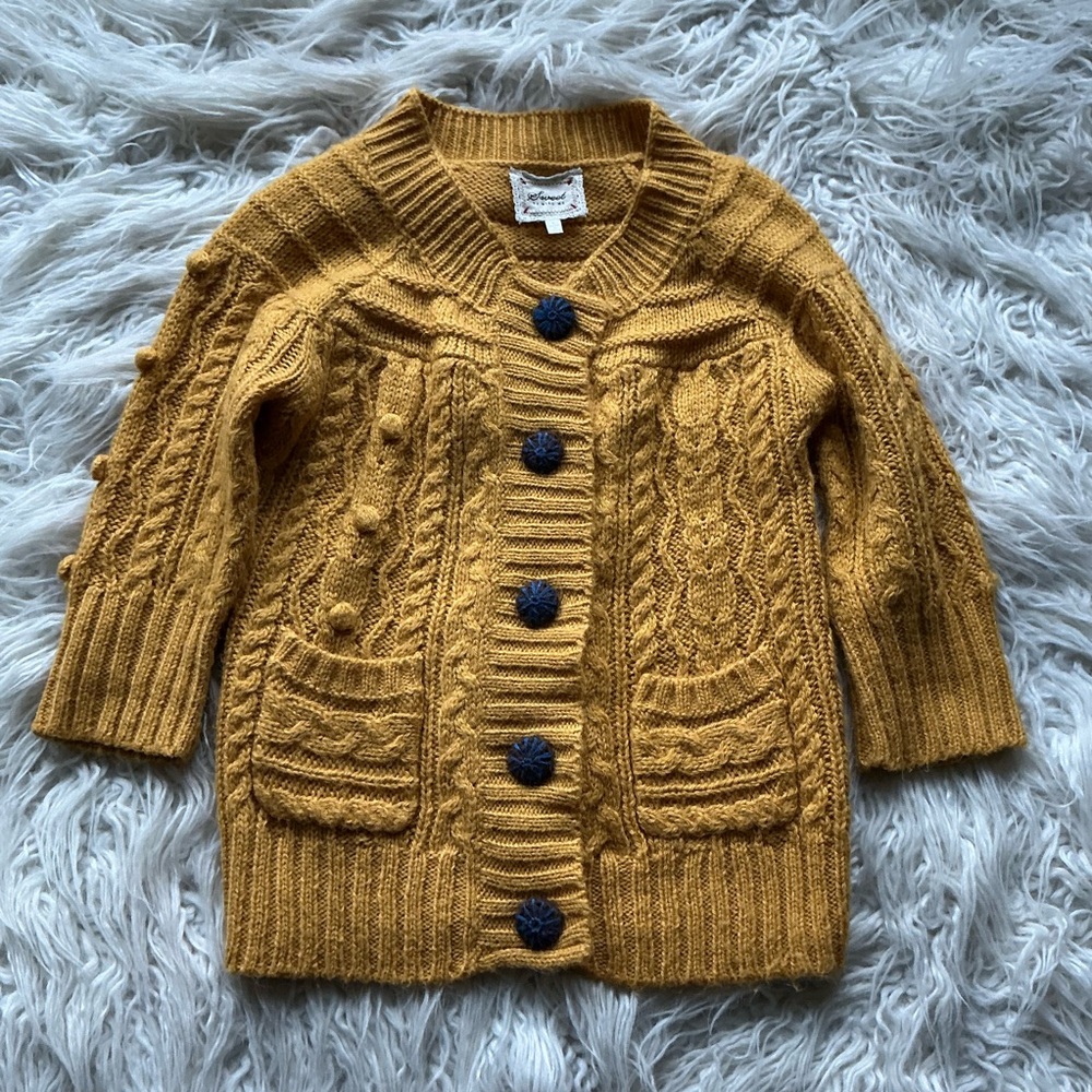 Sweet By Miss Me Alpaca Blend Button Down Cardigan Granny Core